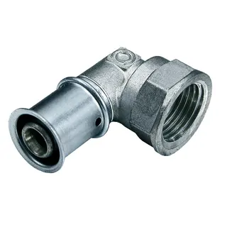 Press-Winkel 90 Gr.MULTITUBO 25x1"IG 23048, VPE 10 St., p.St.,ms verzinnt