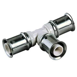 Press-T-Stueck MULTITUBO 16x20x16 55011, VPE 10St., p.St., aus PPSU