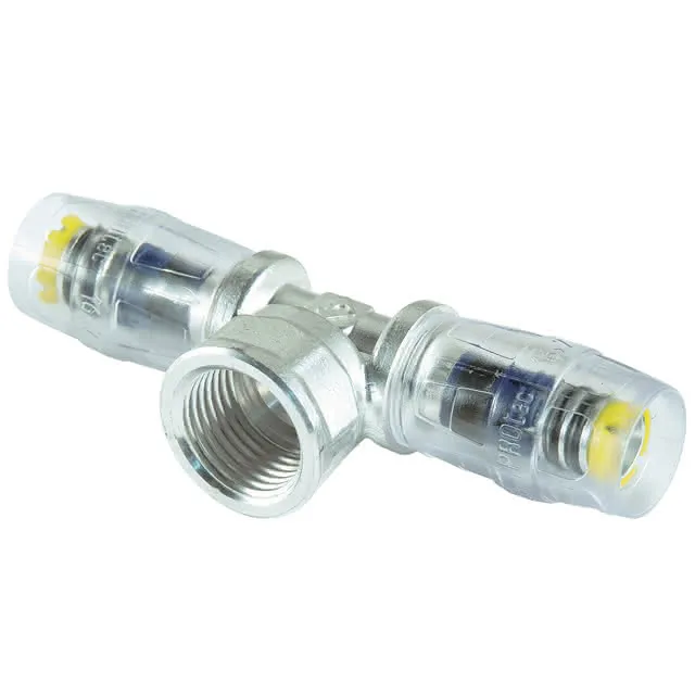 Steck-T-Stueck MULTITUBO 16x1/2"IGx16 65015, VPE 10 St., p.St., ms verzinnt