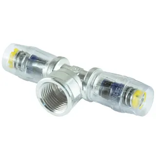 Steck-T-Stueck MULTITUBO 16x1/2"IGx16 65015, VPE 10 St., p.St., ms verzinnt