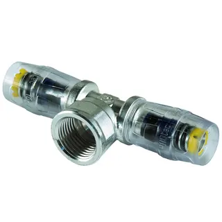Steck-T-Stueck MULTITUBO 20x1/2"IGx20 65035, VPE 10 St., p.St., ms verzinnt