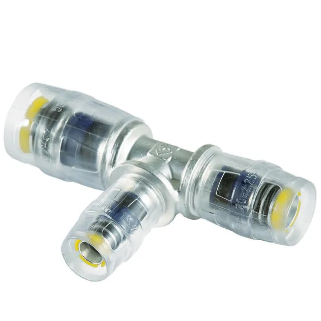 Steck-T-Stueck MULTITUBO 25x20x20 65042, VPE 4 St., p.St., ms verzinnt