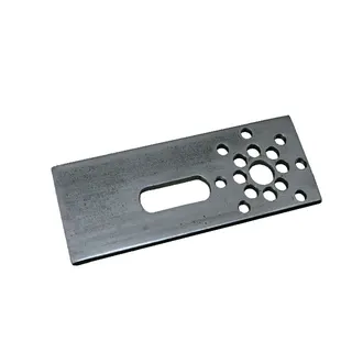 Halteplatte MULTITUBO 80mm 70215, VPE 10 St., p.St., Stahl verzinkt