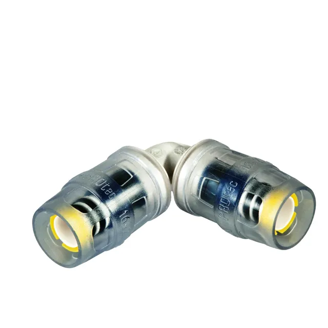 Steck-Winkel 90 Grad MULTITUBO, 25x25 P63040, VPE 10 St., p.St., aus PPSU