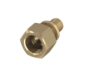 TECEflex Übergangsmuffe Dim. 25 x Rp 1" Standard Messing
