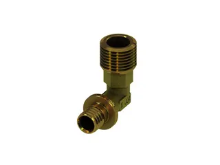TECEflex Winkelübergangsnippel Dim. 32 x Rp 1", Standard Messing