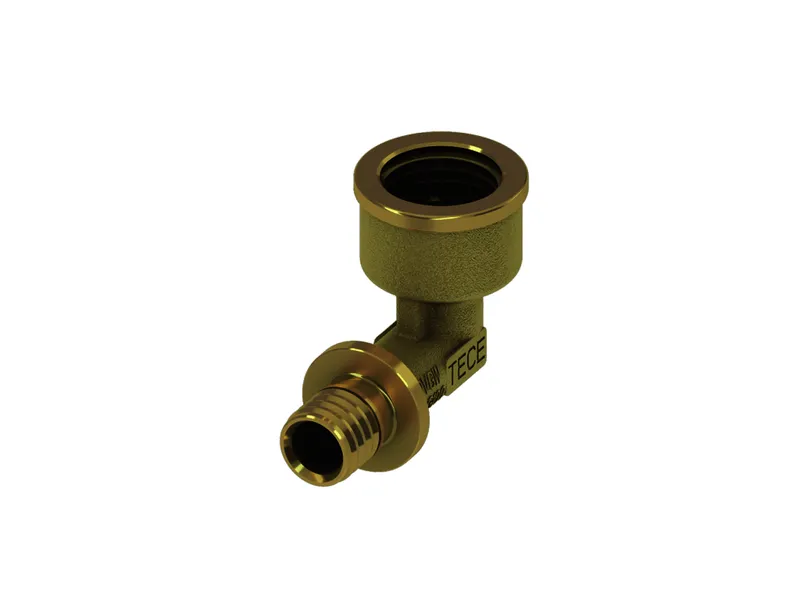 TECEflex Winkelübergangsmuffe Dim. 25 x Rp 3/4", Standard Messing