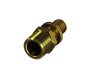 TECEflex Übergangsnippel Dim. 16 x R 1/2" Standard Messing
