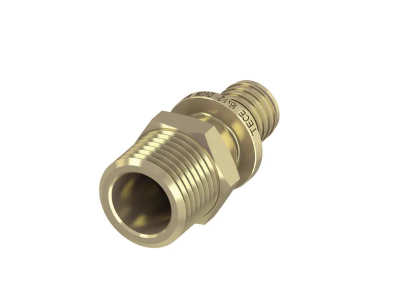 TECEflex Übergangsnippel Dim. 63 x R 2", Standard Messing