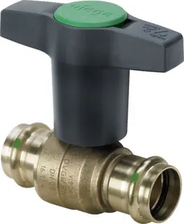 Viega Kugelhahn mit SC Easytop 2275 in 54mm Siliziumbronze