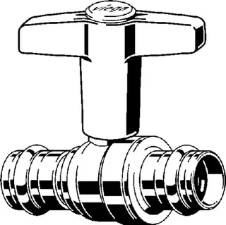 Viega Kugelhahn mit SC Easytop 2275 in 35mm Siliziumbronze – Bild 3