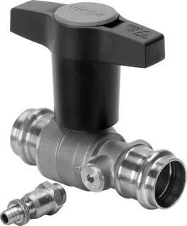 Viega Kugelhahn mit SC Easytop 2275.3 in 35mm Siliziumbronze – Bild 2