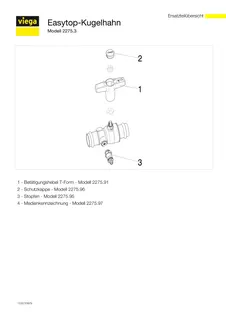 Viega Kugelhahn mit SC Easytop 2275.3 in 28mm Siliziumbronze – Bild 5