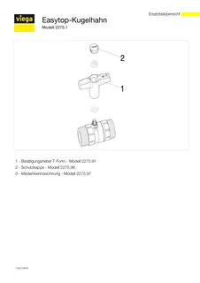 Viega Kugelhahn Easytop 2275.1 in G1 Siliziumbronze – Bild 4