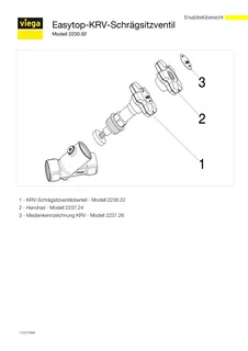 Viega KRV-Ventil Easytop 2230.92 in DN25 Siliziumbronze – Bild 4