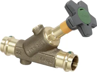 Viega Schrägsitzventil mit SC Easytop 2237.5 in 22mm Rotguss