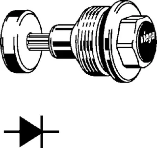 Viega Ventiloberteil Easytop 2239.22 in DN40 Siliziumbronze – Bild 3