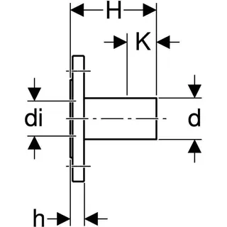 Geberit Mapress Edelstahl Flansch PN 10/16 mit Einschubende ( Gas) d28 – Bild 5