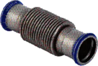 Geberit Mapress Edelstahl Axialkompensator mit Pressmuffen d28 – Bild 2