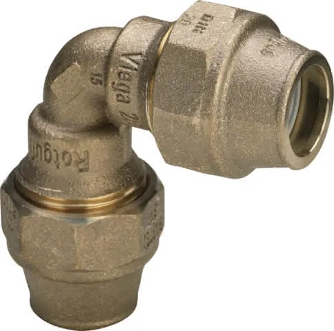 Viega Winkelkupplung Maxiplex 9027 in 40mm Rotguss