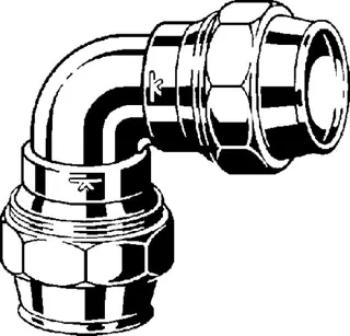 Viega Winkelkupplung Maxiplex 9027 in 40mm Rotguss – Bild 3