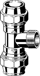 Viega T-Stück Maxiplex 9052 in 20mm x R1/2 Rotguss – Bild 3