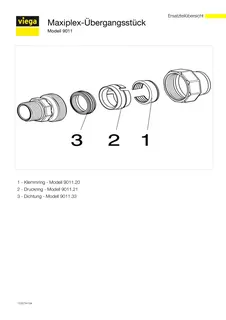 Viega Verschraubung Maxiplex 9011 in 25mm x R1/2 Rotguss – Bild 4