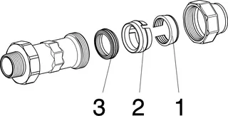 Viega Anschlussverschraubung Maxiplex 9011.9 in 1x32mm Rotguss – Bild 5