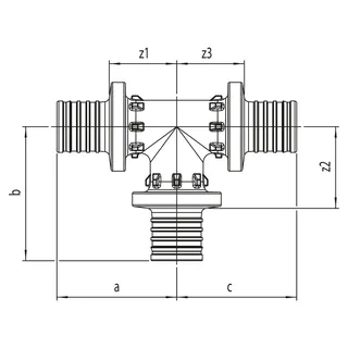 REHAU T-Stück RAUTITAN PX 40 - 40 - 40 – Bild 2