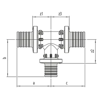 REHAU T-Stück RAUTITAN PX 40 - 32 - 40 – Bild 3