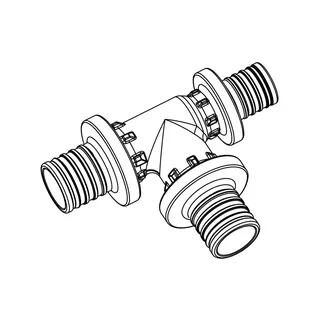 REHAU T-Stück RAUTITAN PX 32 - 32 - 25 – Bild 2