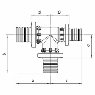 REHAU T-Stück RAUTITAN PX 32 - 32 - 25 – Bild 3