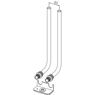 REHAU Heizkörper-WAG-Set RAUTITAN 20 / 250 mm, inkl. Fixiereinheit – Bild 3