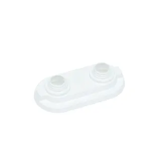REHAU Doppelrosette 15 mm für Anschlussrohr Edelstahl/Kupfer