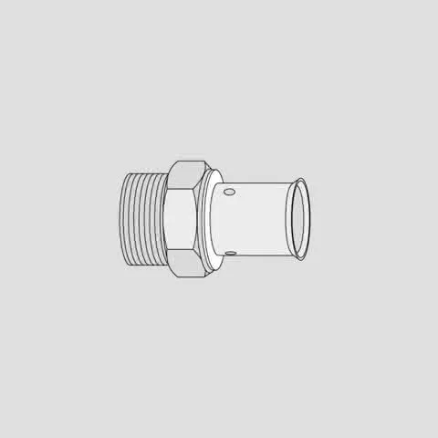 SANIT Übergang Außengewinde d 40xR 1 1/4, uni