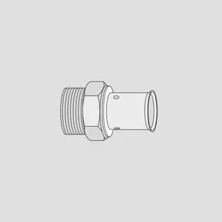 SANIT Übergang Außengewinde d 63xR 2, uni