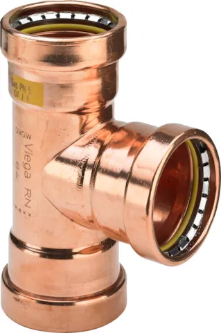 Viega T-Stück Profipress G XL 2618XL für Gas in 64,0mm Kupfer