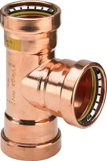Viega T-Stück Profipress G XL 2618XL für Gas in 64,0mm Kupfer