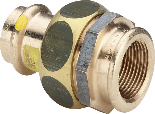 Viega Verschraubung mit SC Profipress G 2652 für Gas in 28mm x Rp1 Rotguss