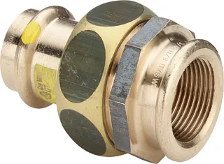 Viega Verschraubung mit SC Profipress G 2652 für Gas in 22mm x Rp3/4 Rotguss