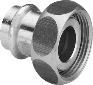 Viega Verschraubung mit SC Profipress G 2661 für Gas in 28mm x G1 3/8 Rotguss – Bild 2