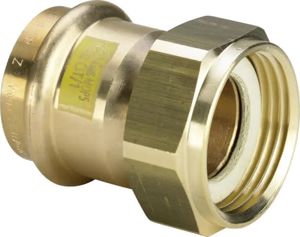 Viega Verschraubung mit SC Profipress G 2666 in 18mm x G1/2 Rotguss