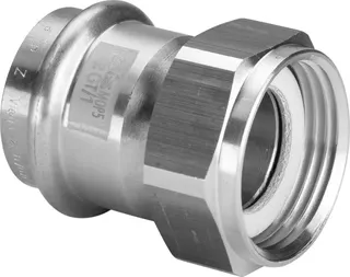Viega Verschraubung mit SC Profipress G 2666 in 28mm x G1 Rotguss – Bild 2