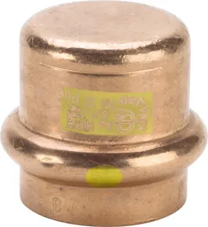 Viega Verschlusskappe m. SC Profipress G 2656 für Gas in 15mm Kupfer
