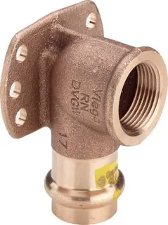 Viega Wandscheibe mit SC Profipress G 2625.5 für Gas in 18mm x Rp1/2 Rotguss