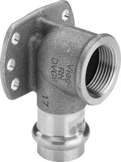 Viega Wandscheibe mit SC Profipress G 2625.5 für Gas in 12mm x Rp1/2 Rotguss – Bild 2