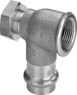 Viega Winkel mit SC Profipress G 2614.6 für Gas in 28mm x Rp1 Rotguss – Bild 2