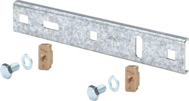Viega Grundplatte mit SC Profipress G 26241 für Gas in 280x46mm Stahl verzinkt