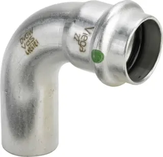 Viega Bogen 90 Grad mit SC Sanpress Inox 2316.1 in 15mm Edelstahl i/a
