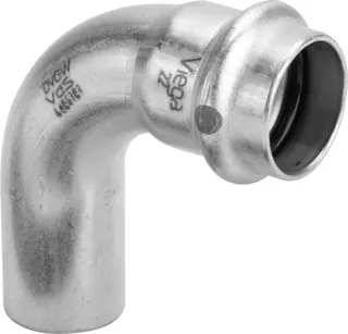 Viega Bogen 90 Grad mit SC Sanpress Inox 2316.1 in 35mm Edelstahl i/a – Bild 2